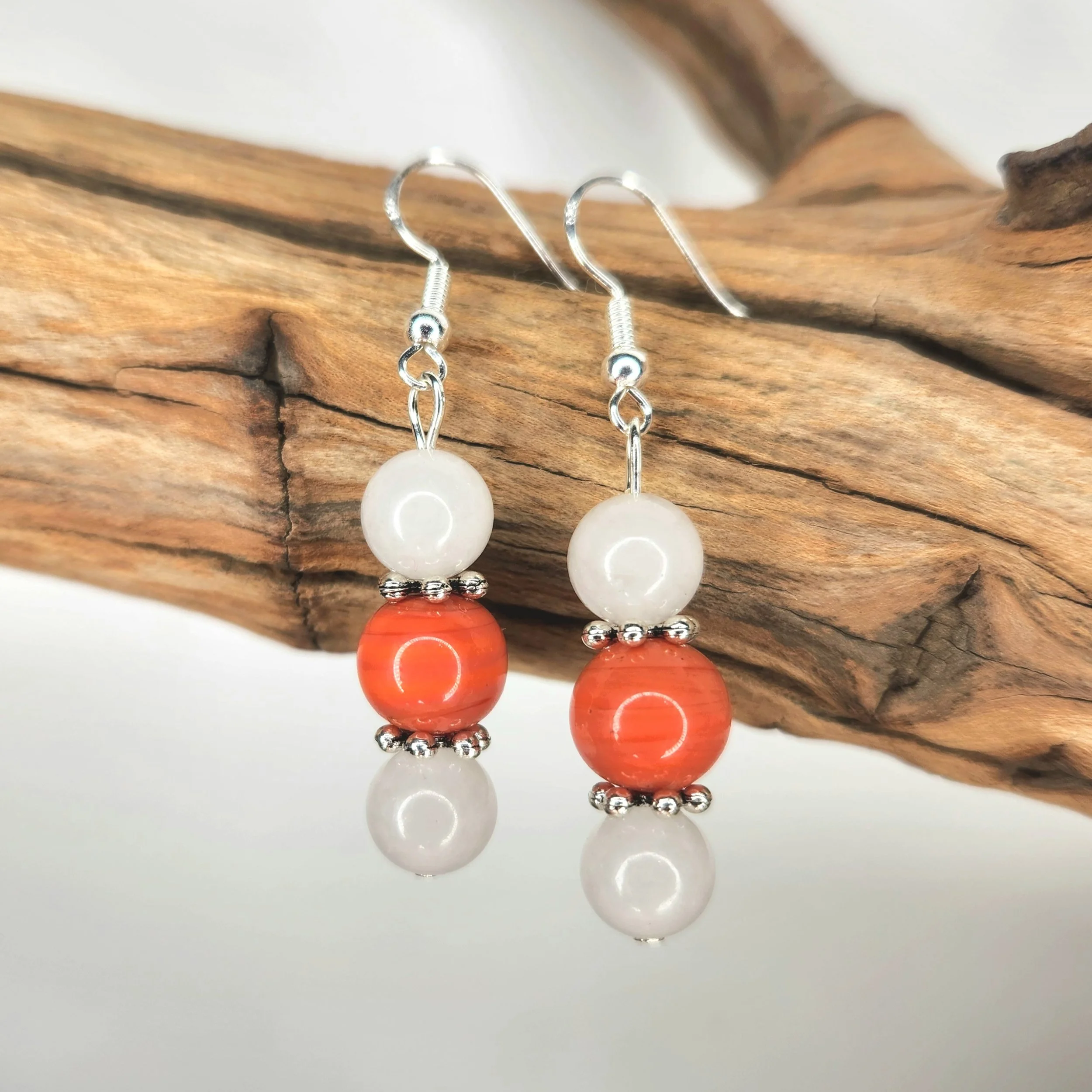 Coral Swirl Earrings