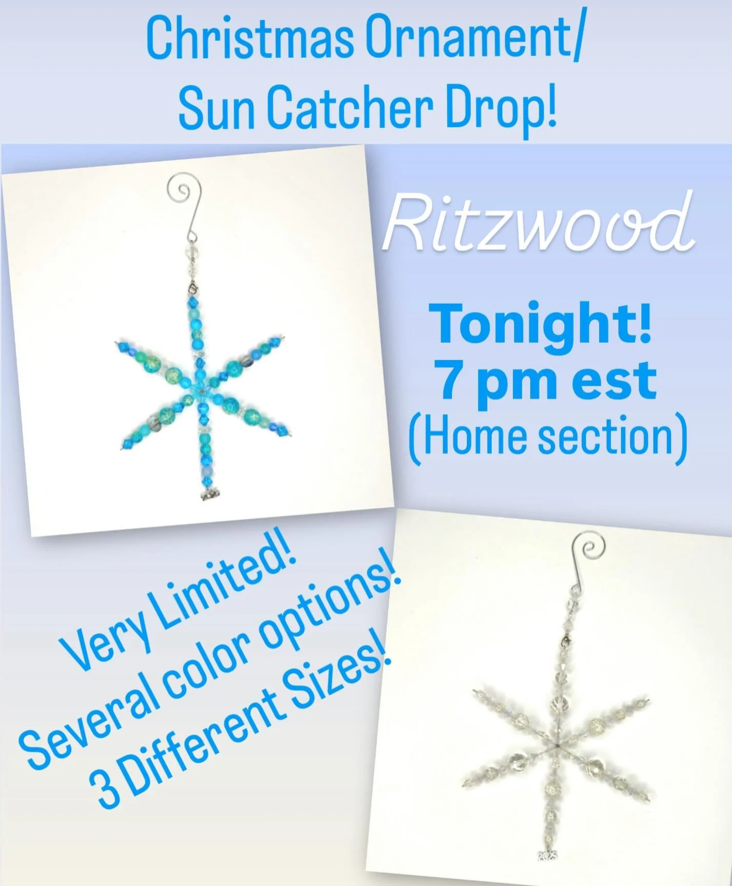LIMITED! Drop is at 7 pm est SHARP! Home collection section!
