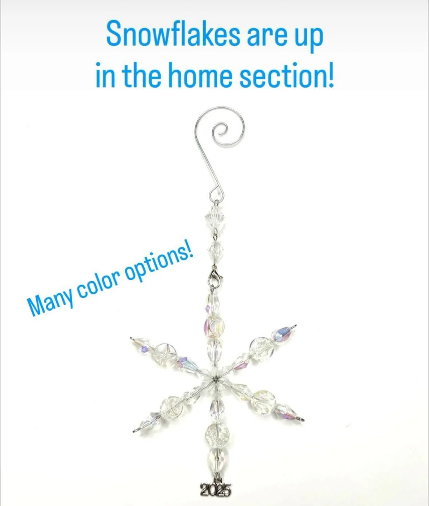 New snowflakes were just dropped I. The home section! Go now!