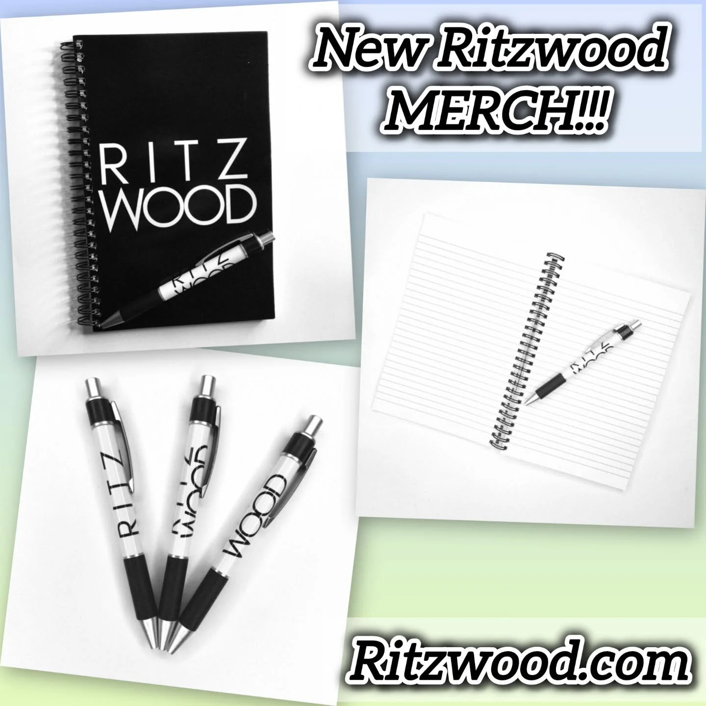 NEW NOTEBOOKS AND PENS AVAILABLE!!!

https://www.ritzwood.com/merch