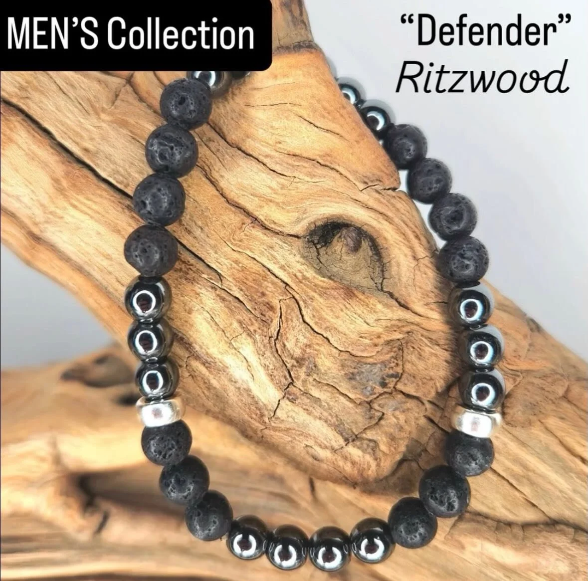 MEN - Hematite and Lava beads! It doesn&rsquo;t get any better than this so don&rsquo;t miss it!