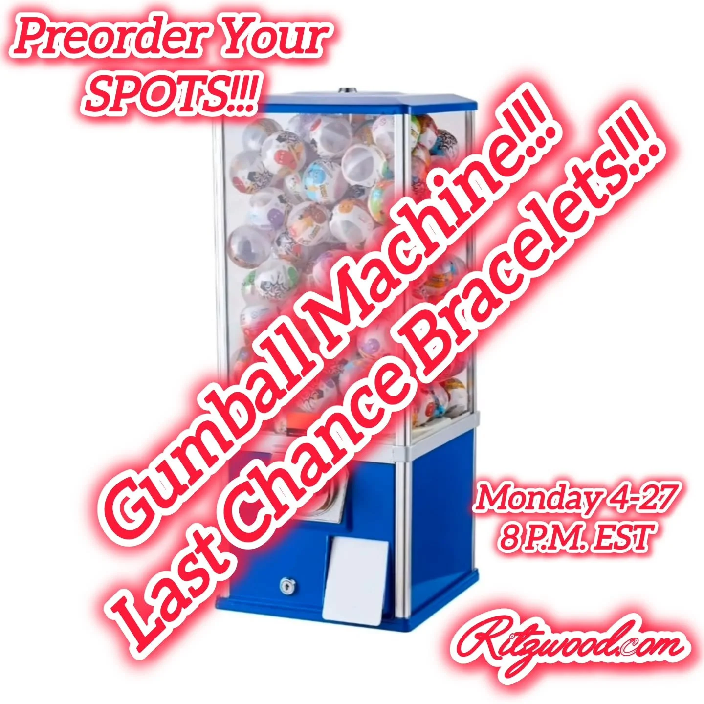 Go Get Your Spots Now For Tonights Event!!!

 https://www.ritzwood.com/catalog