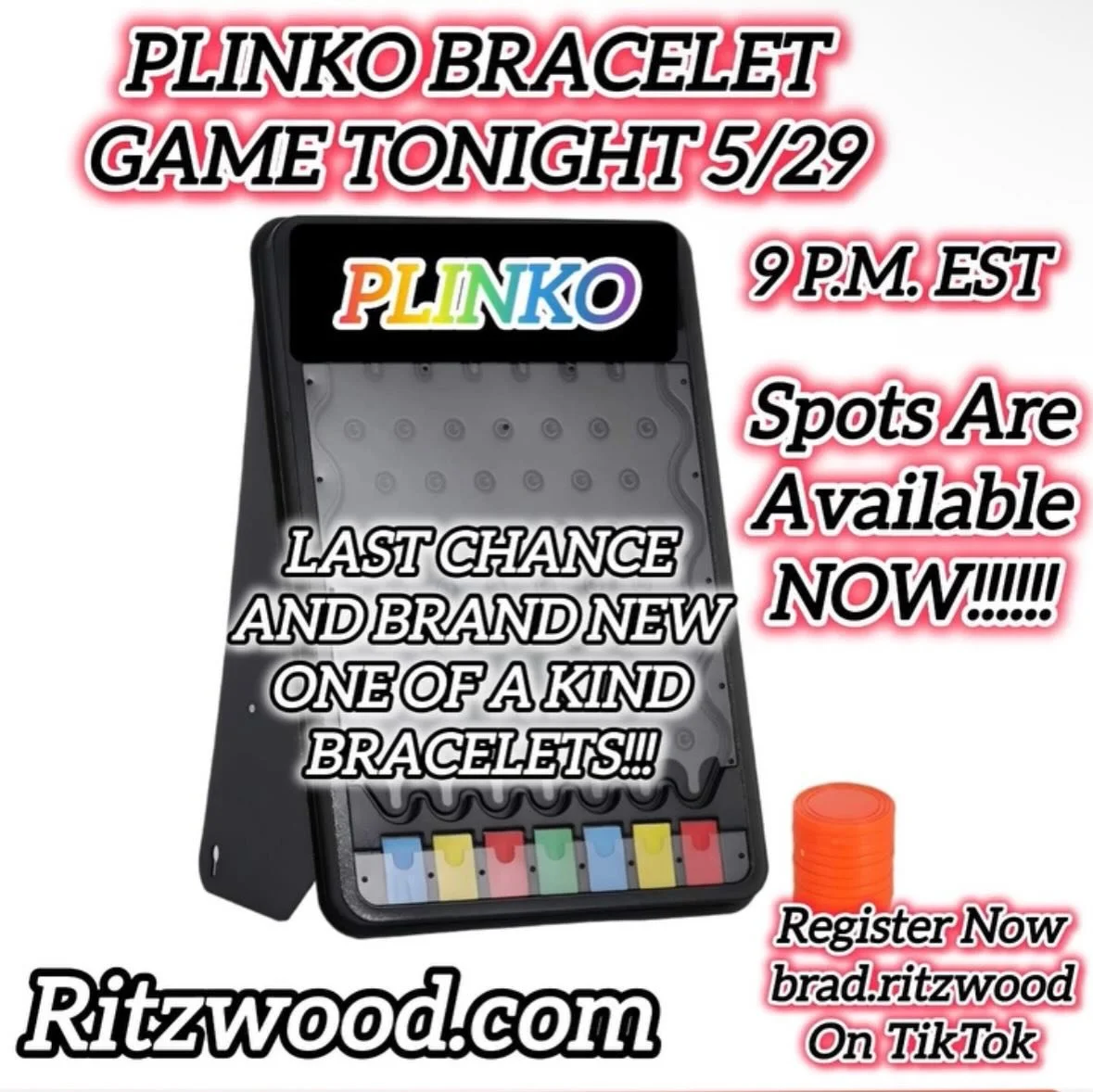 Get your spots now! 9 eastern! 30 new designs!