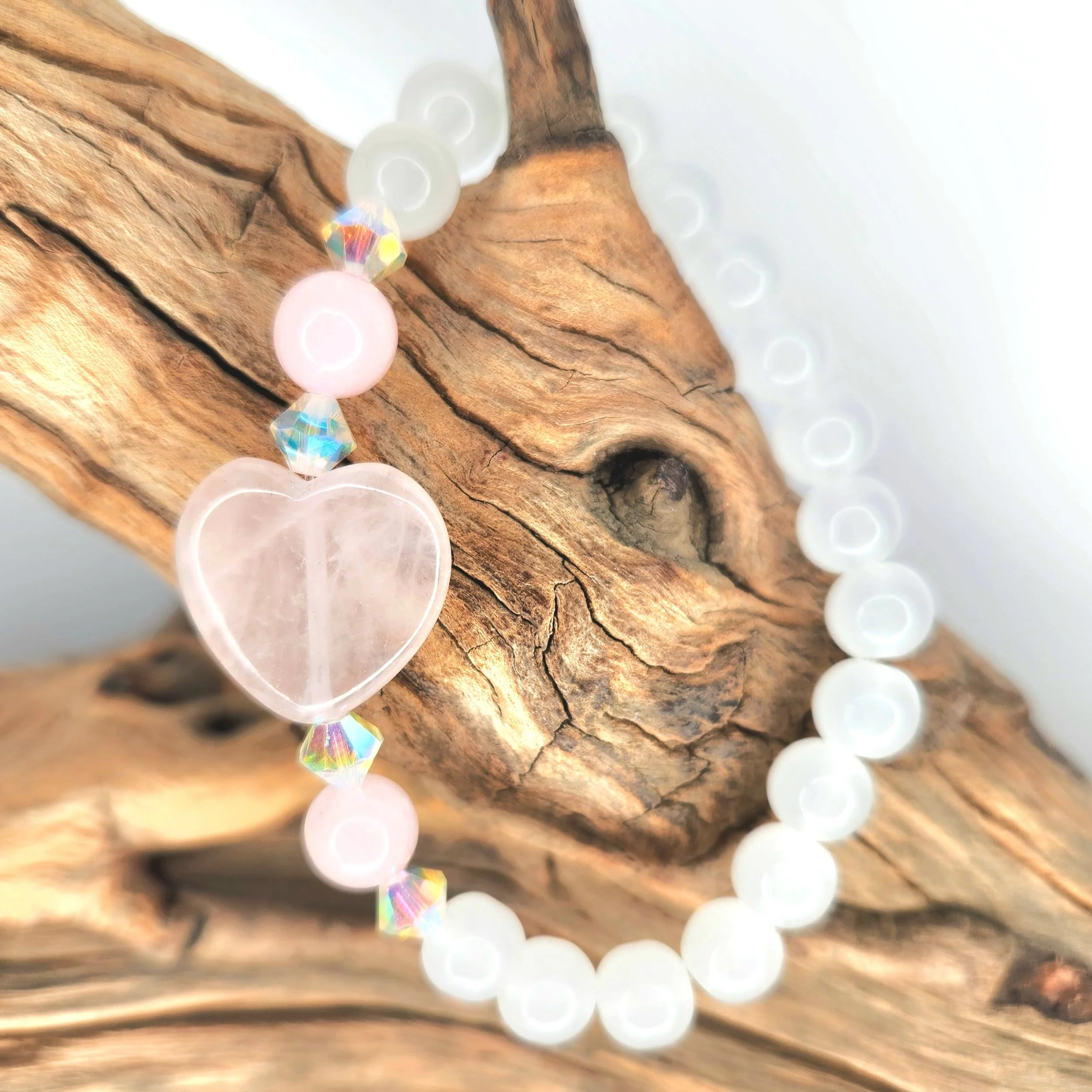 Rose' Heart Bracelet