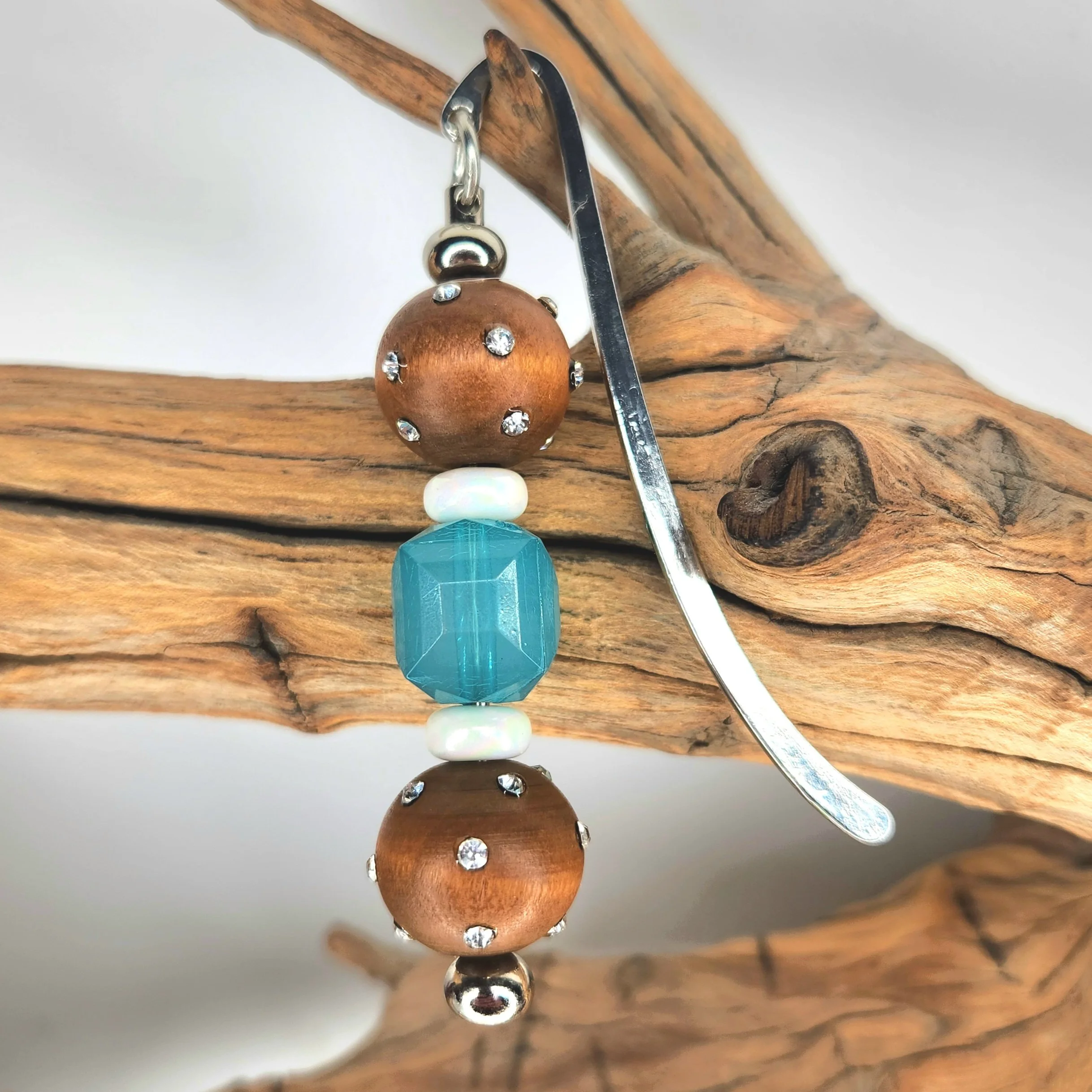 Wood And Bling Bookmark