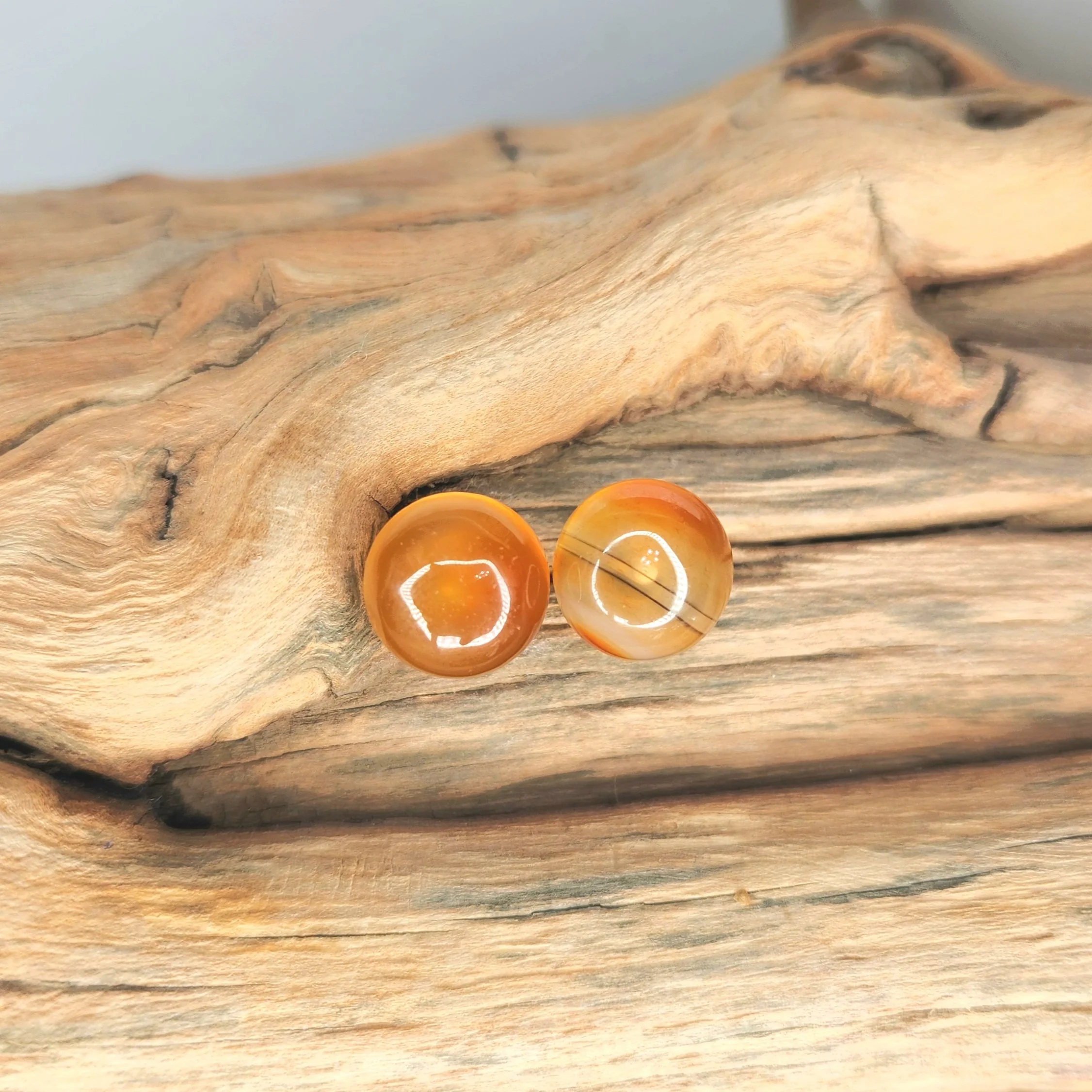 Carnelian Stud Earrings