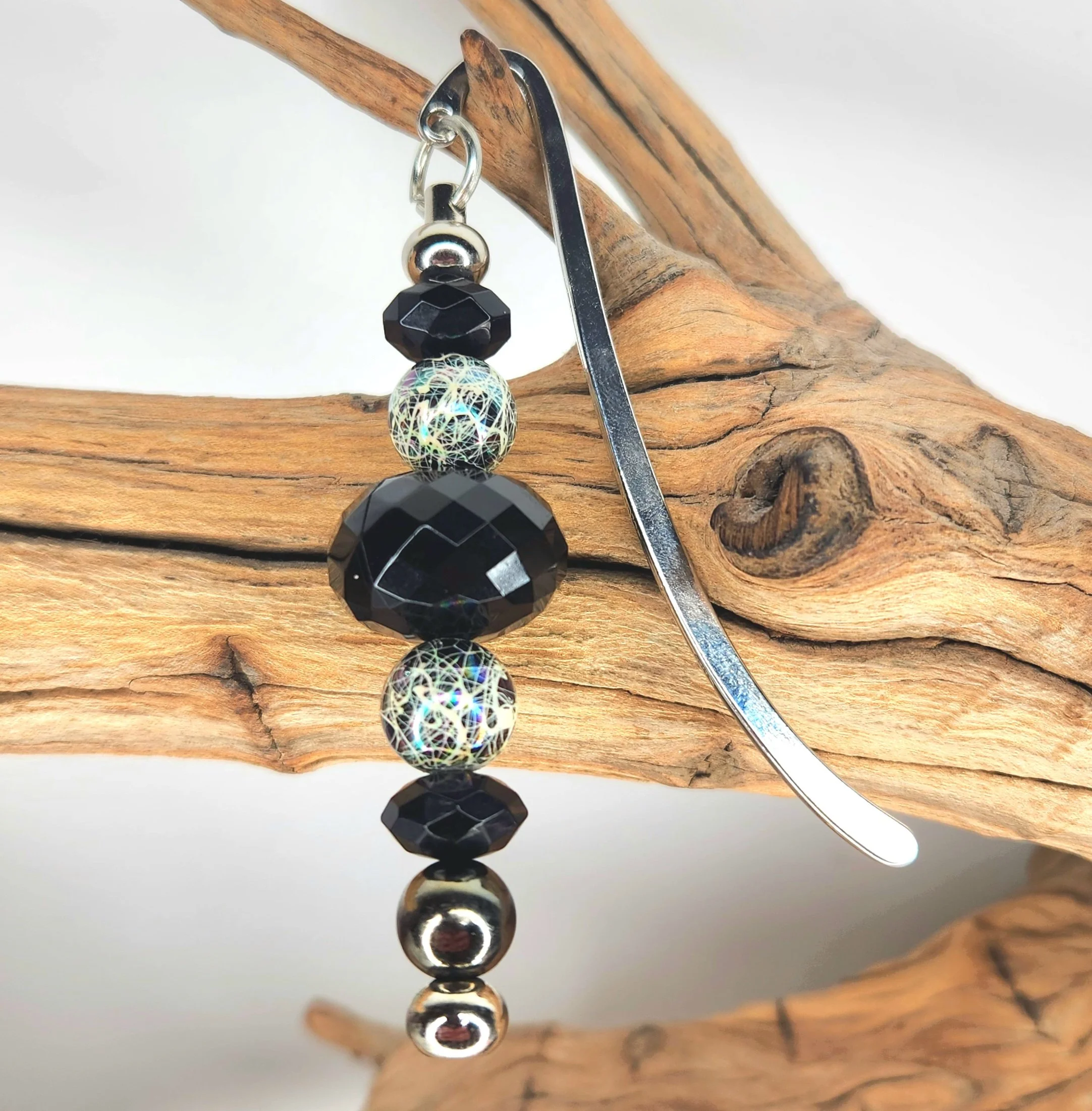 Black Webbed Bookmark