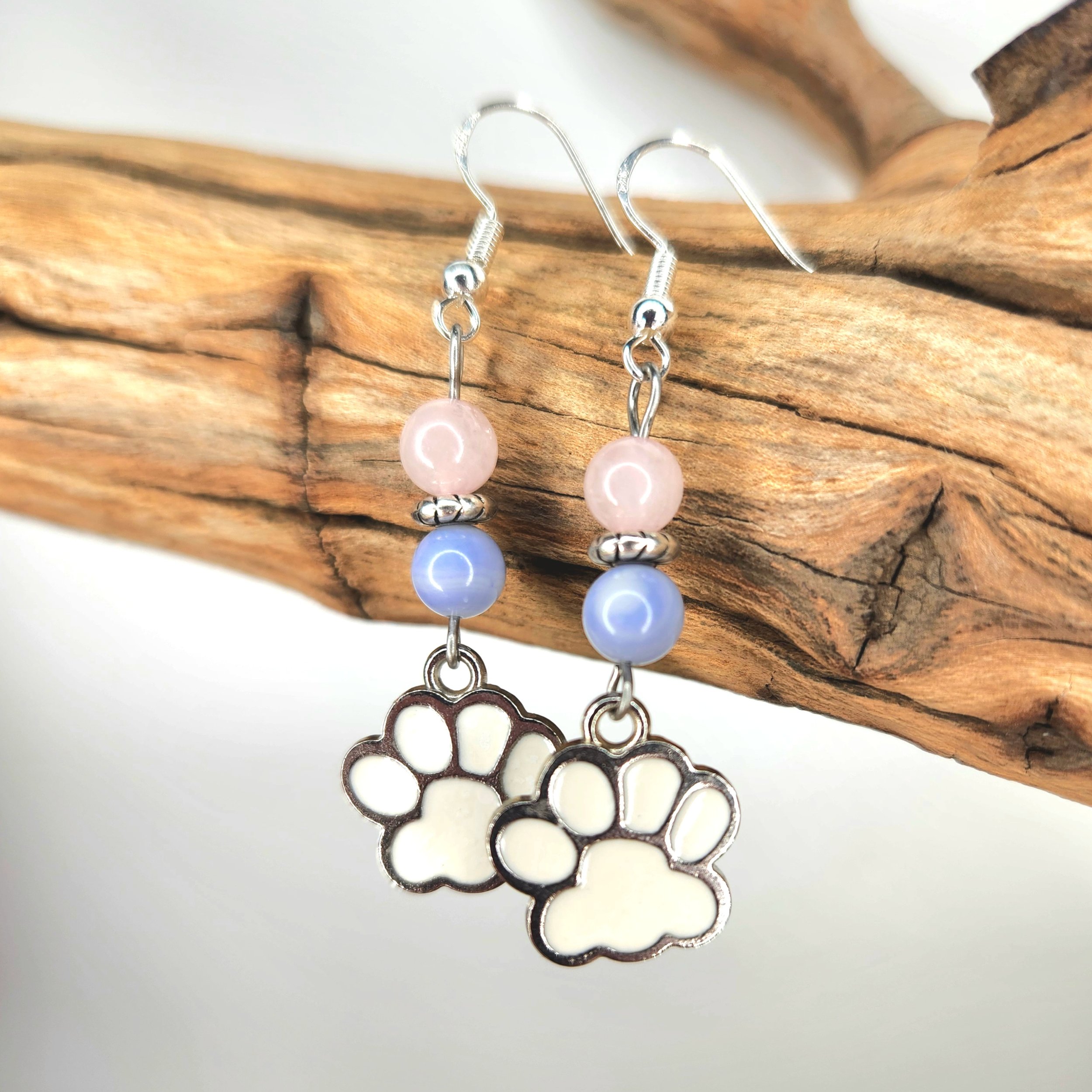 Pastel Paw Earrings