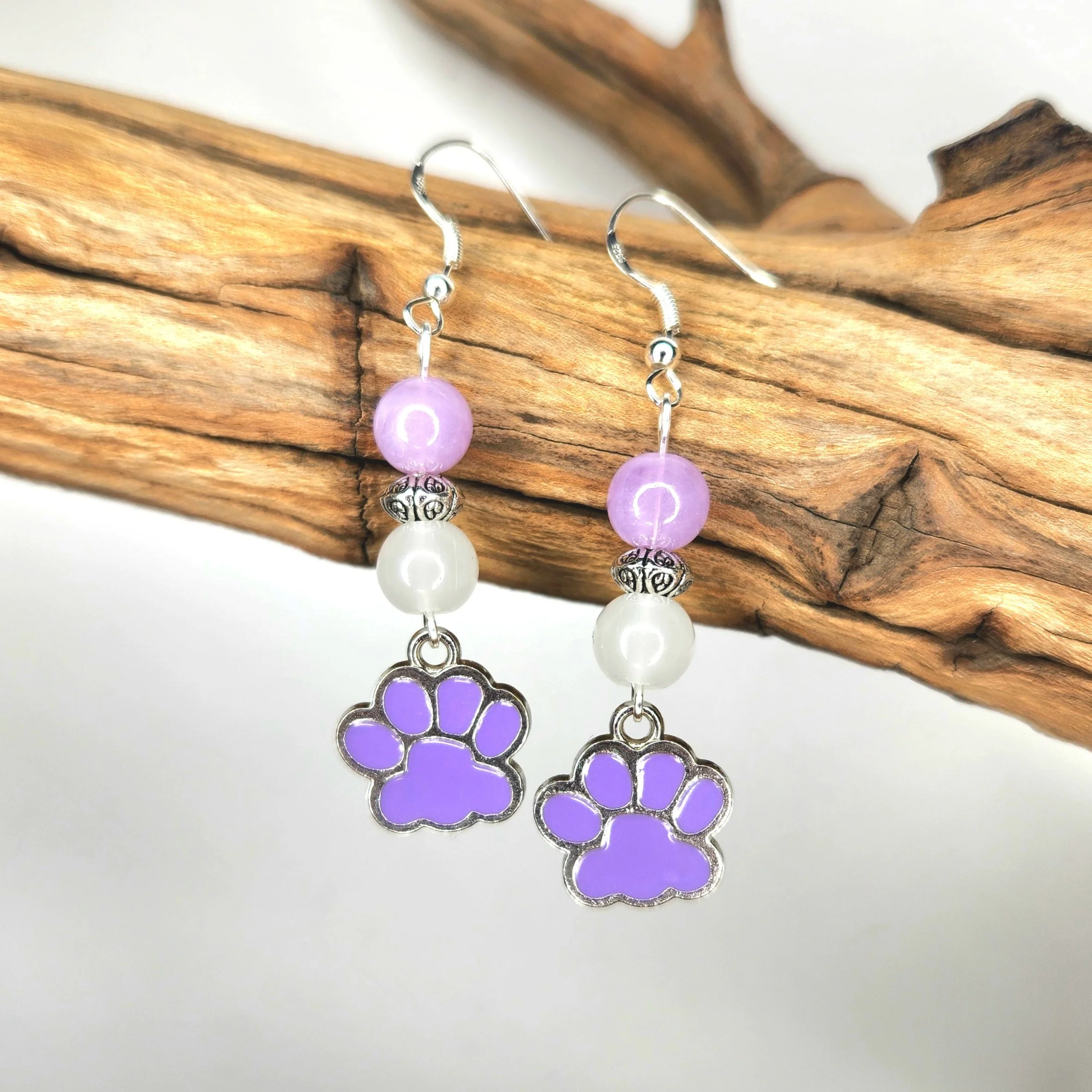 Purple Puppers Earrings