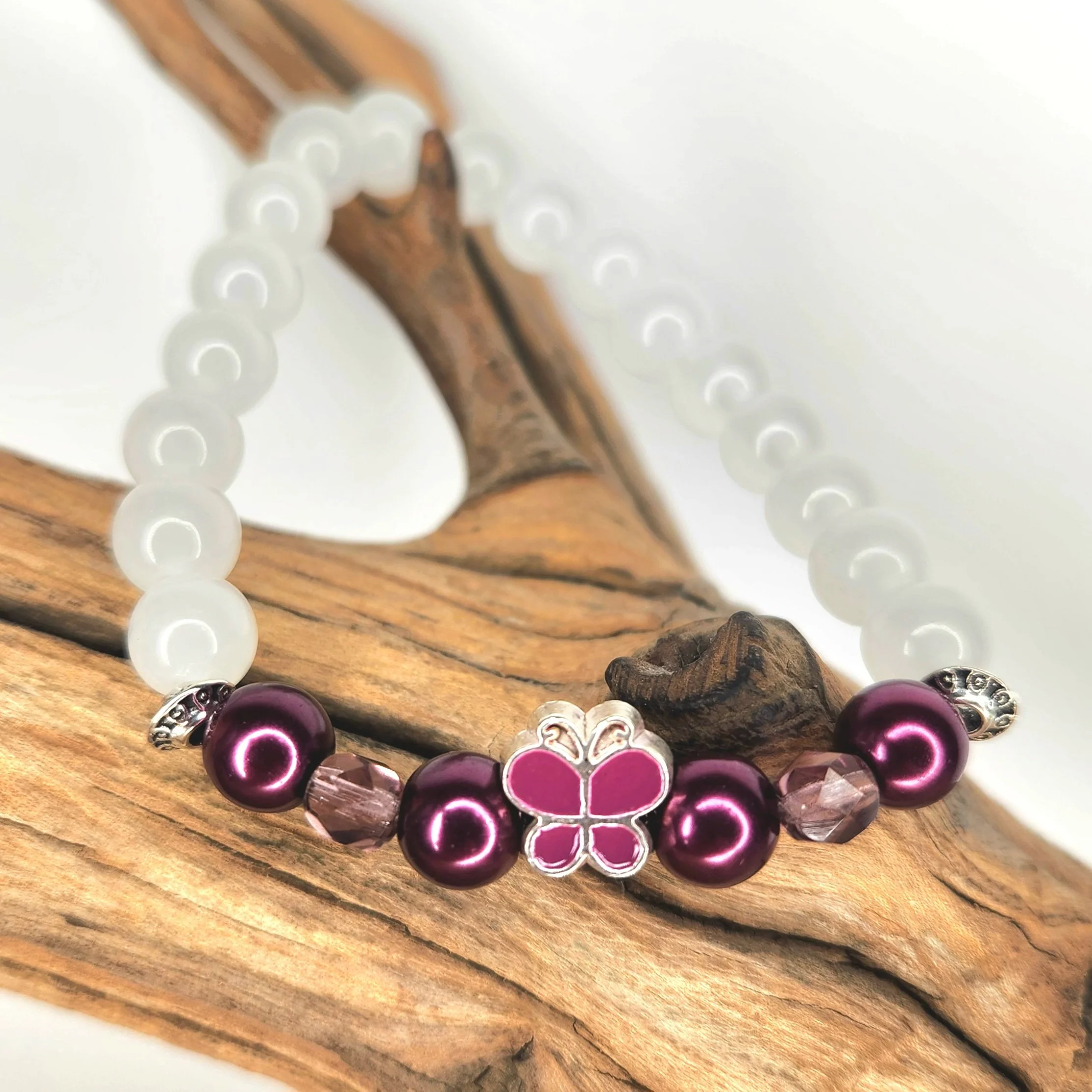 Magenta Wings Bracelet