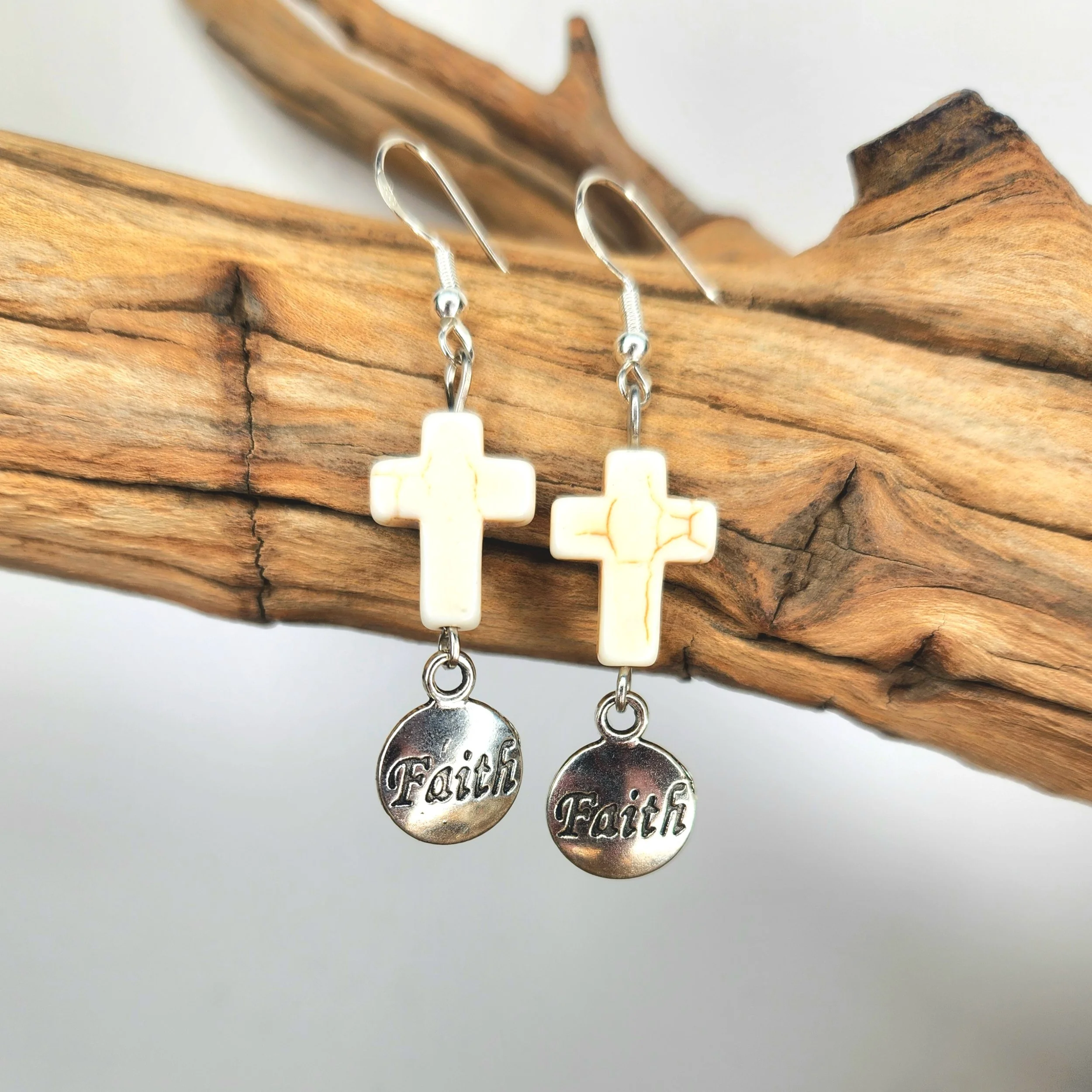 Faith Cross Earrings