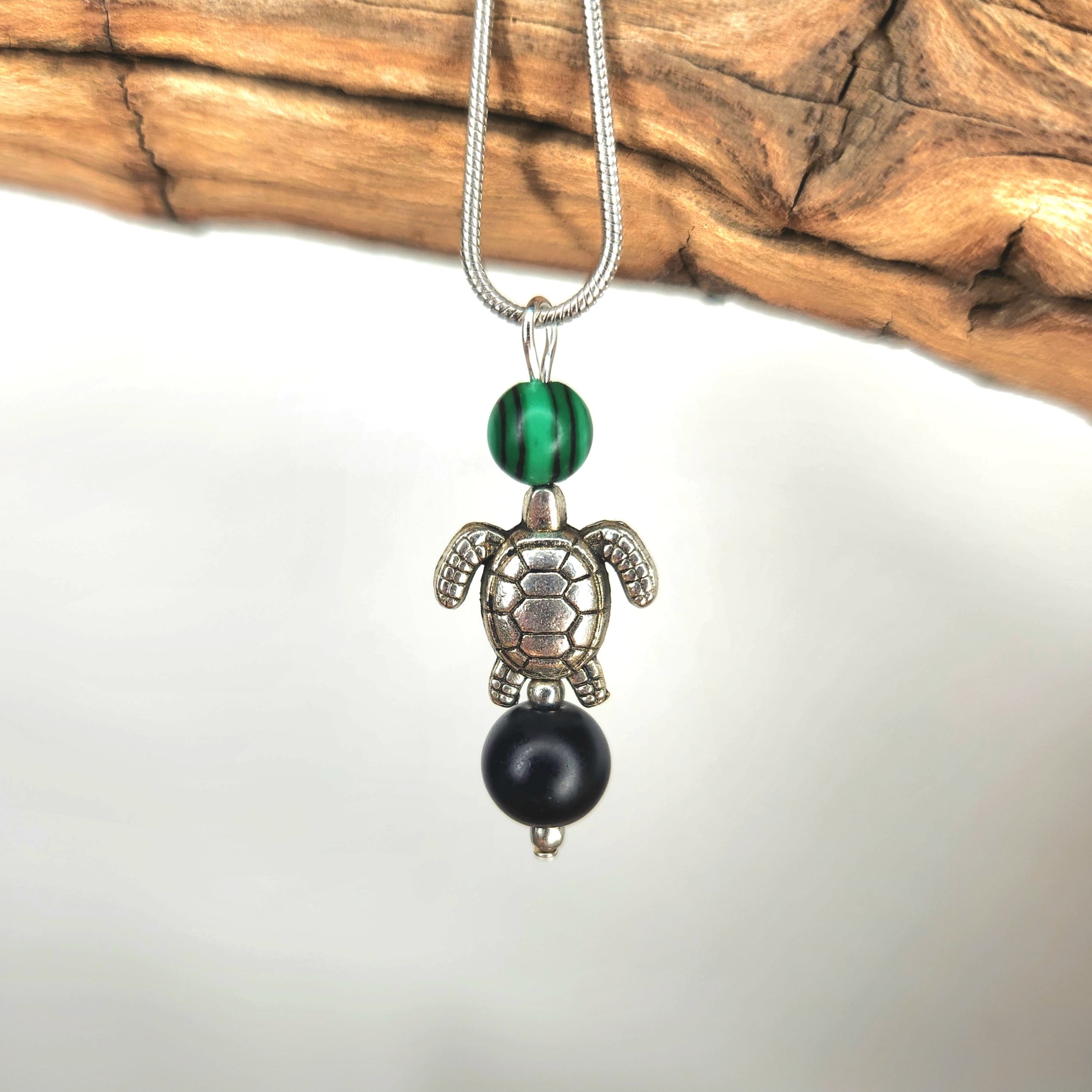 Malachite Turtle Necklace