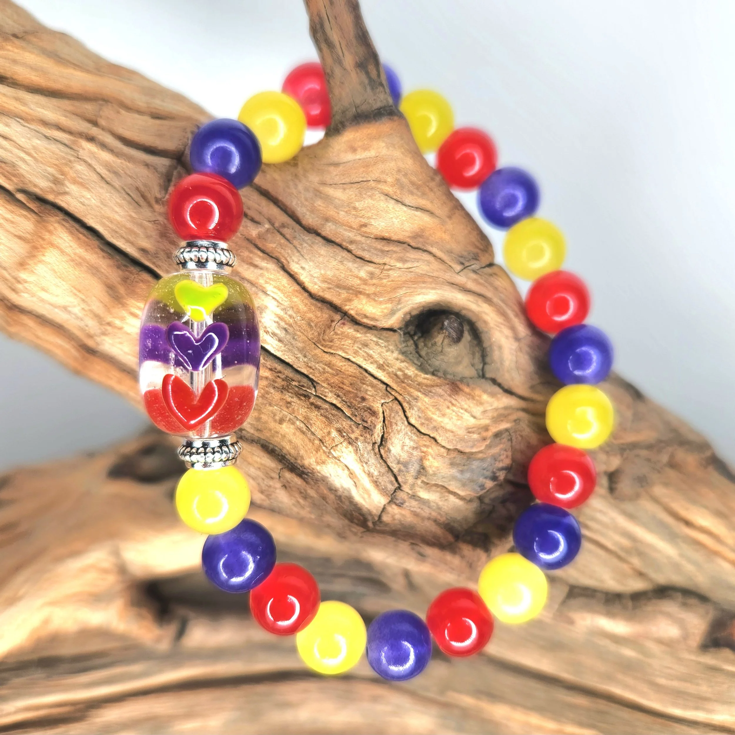 Colorful Hearts Bracelet