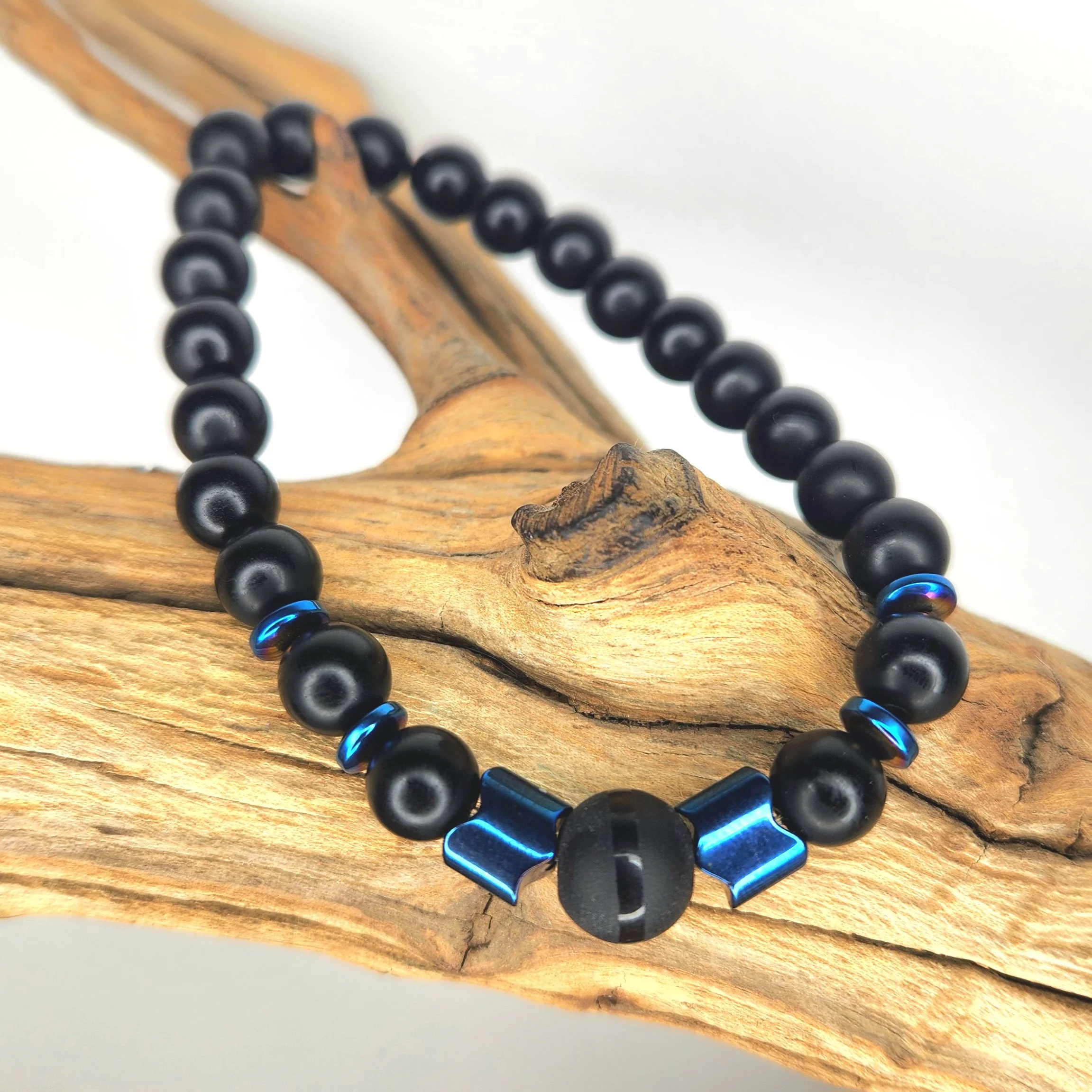 Men's Blue Onyx Bracelet