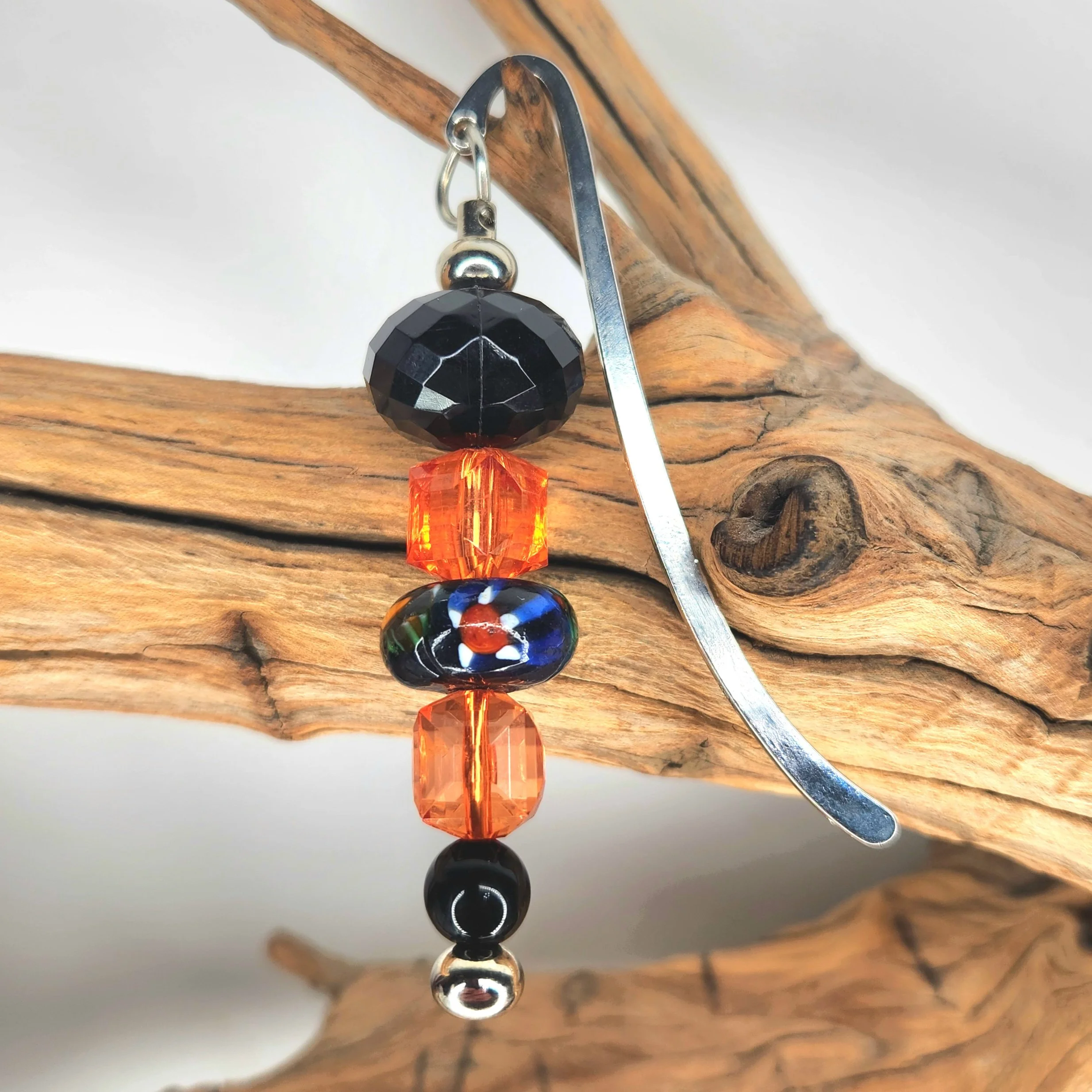 Orange and Black Bookmark