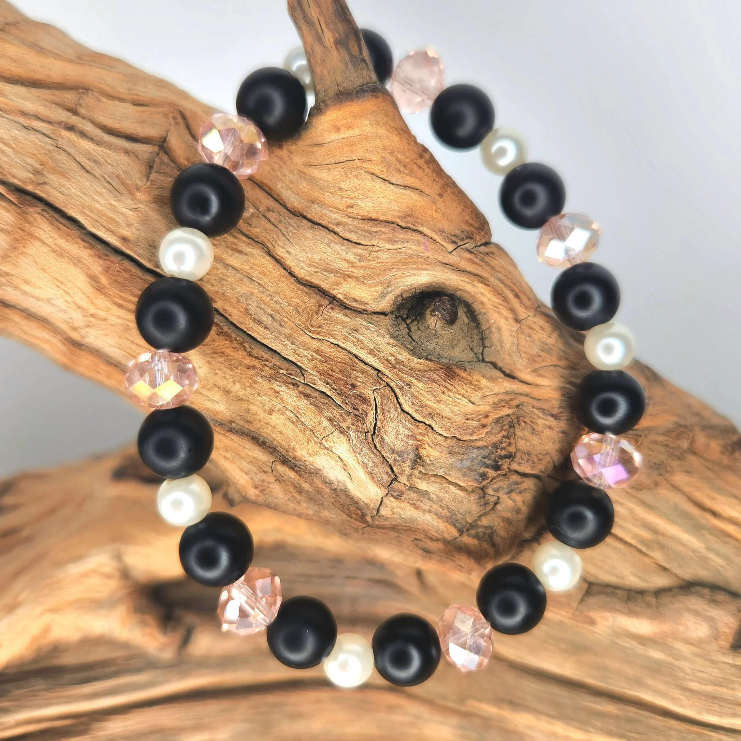 Pink And Pearls Bracelet