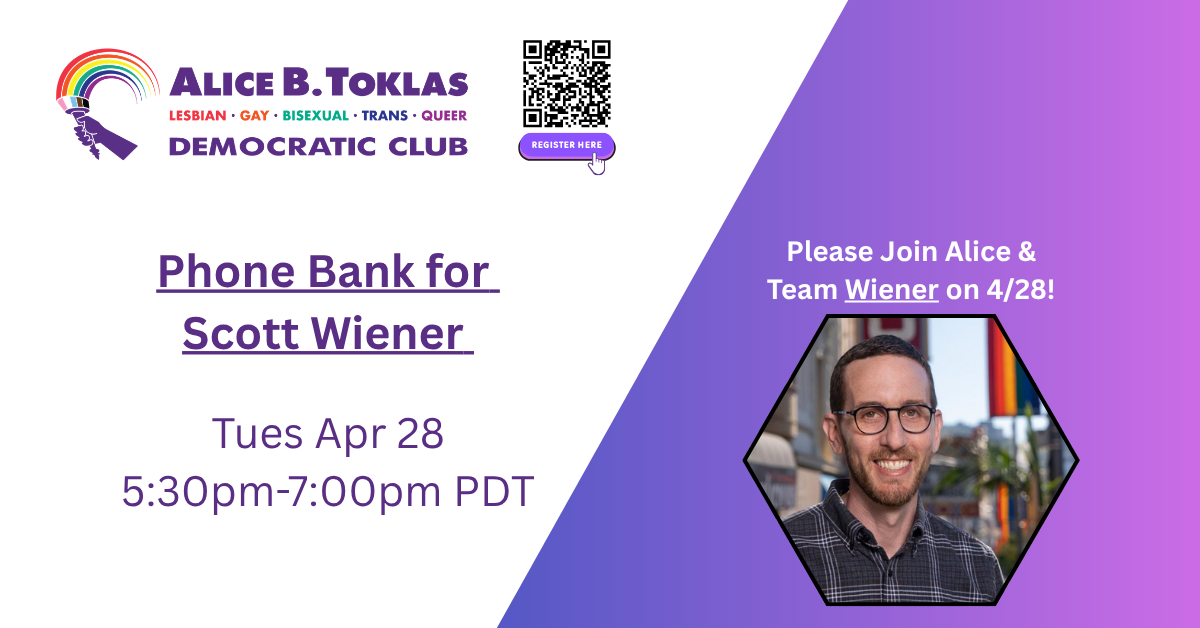 Phone Bank for Scott Wiener