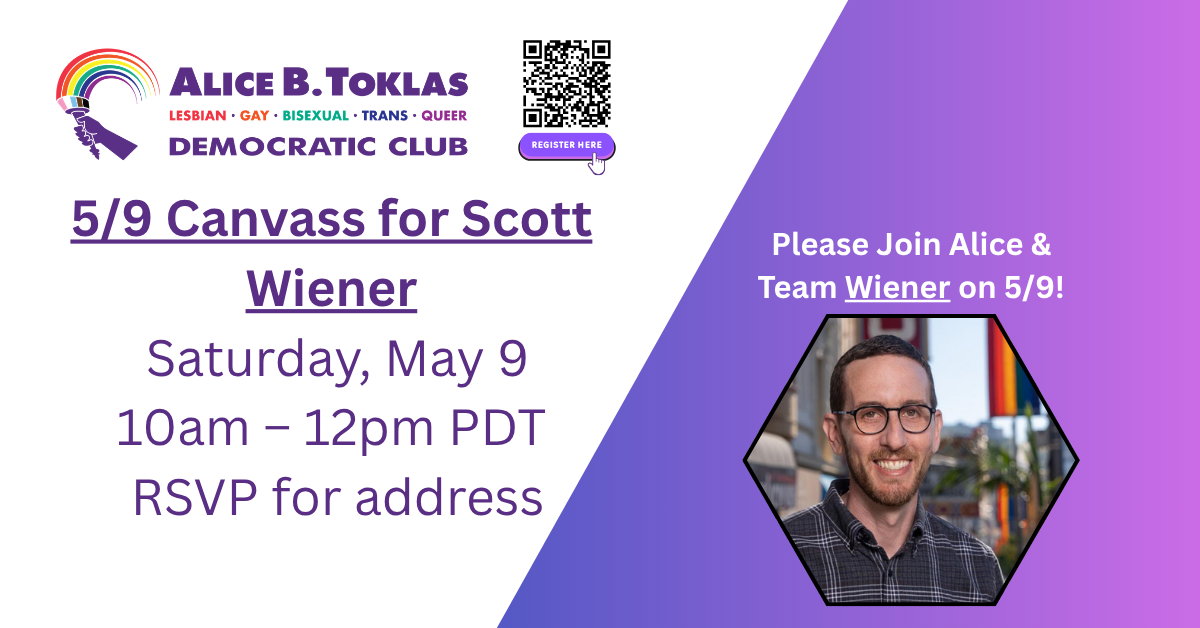 Canvass for Scott Wiener