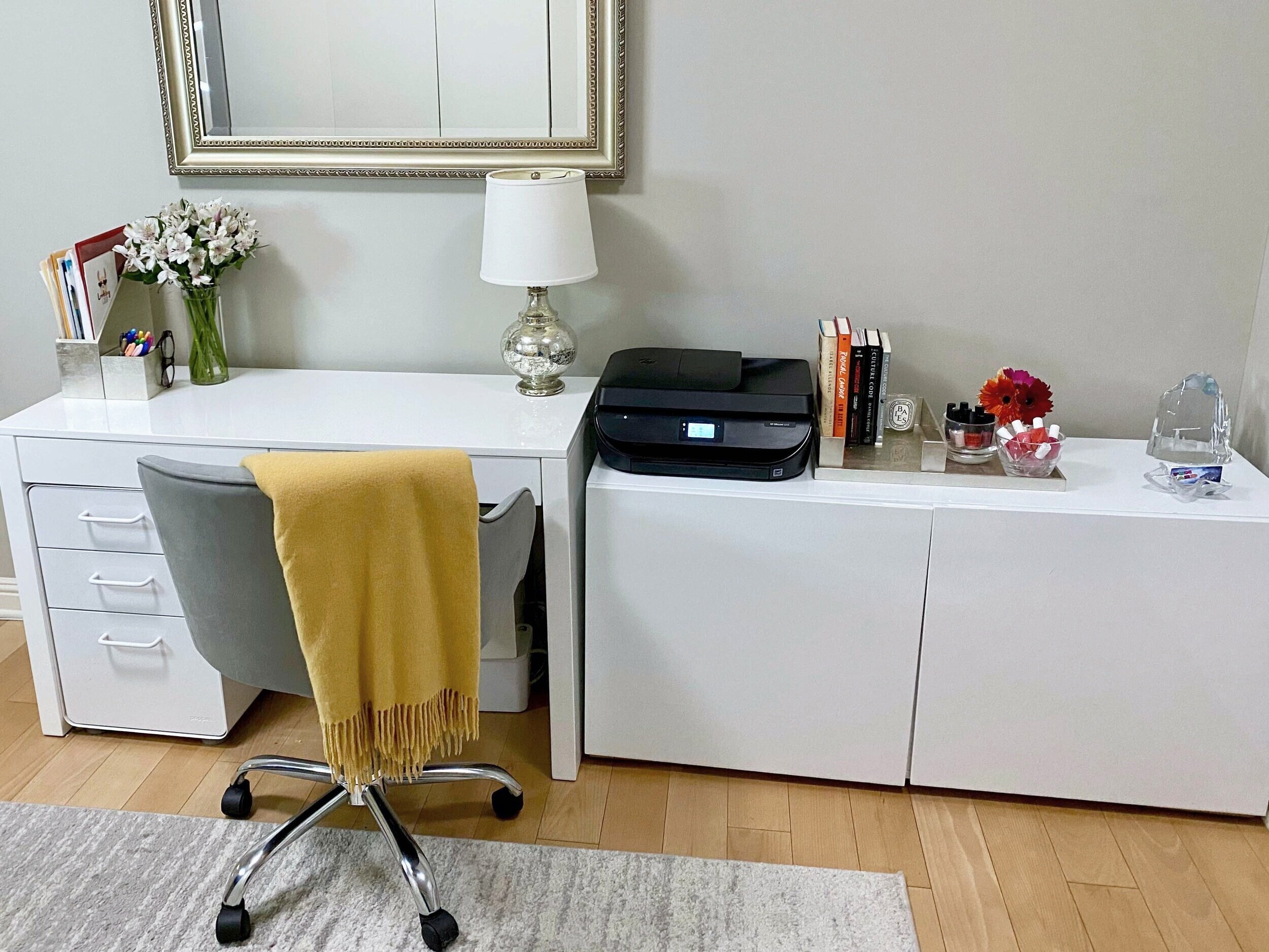 Home Office AFTER- Light, Bright & Inspiring