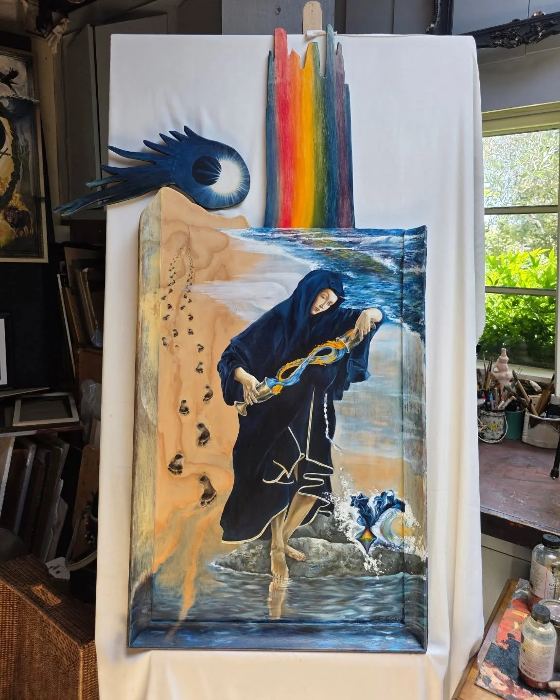 This painting just pre-sold from  my open studio! 🎉  Come visit me this weekend (and next) JUNE 8th &amp; 9th (and 14th &amp; 15th) 10-5.  I'll have lots of new work on display. 🎨 Stop by and say hello! 👋 

Online interactive map available of all 