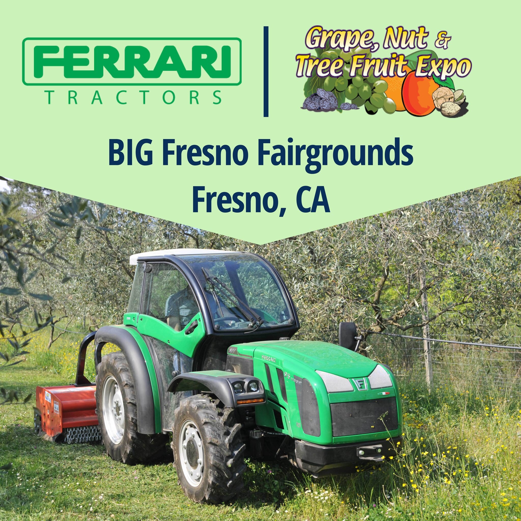 This Friday, Ferrari will be on display at the 2023 Grape, Nut &amp; Tree Fruit Expo at the BIG Fresno Fairgrounds! Register to attend for FREE today!
.
Fresno is the number one ag county in the state and this annual event is held in the center of th