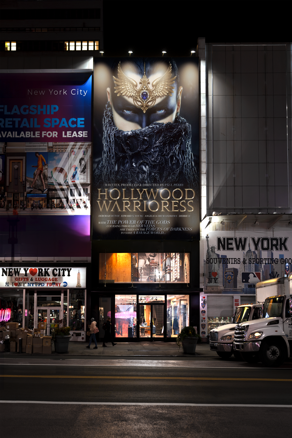 Billboard advertisement in Times Square, New York City.