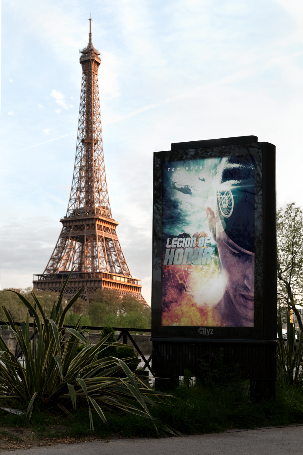 Digital billboard advertising.