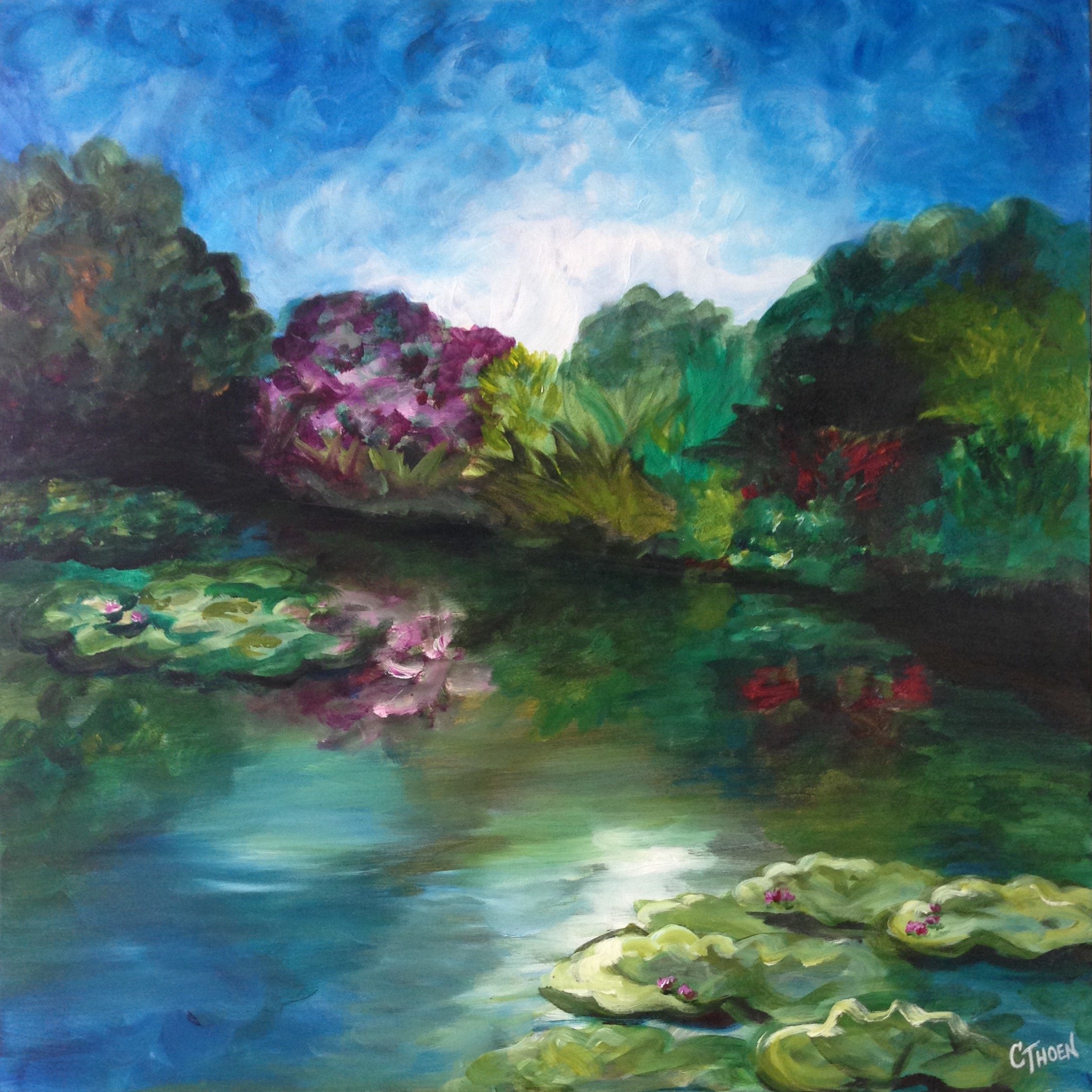 A Monet Day 3x4 Feet - SOLD