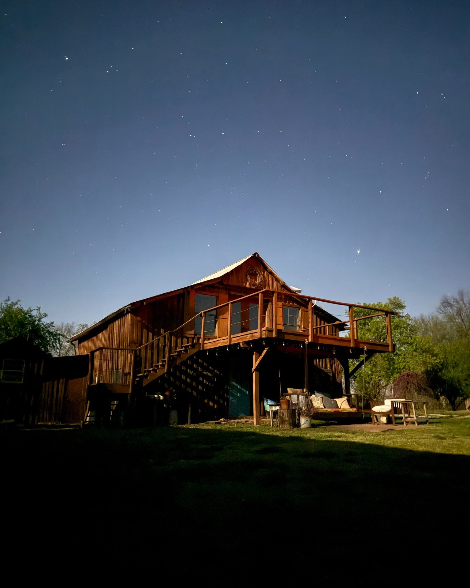 Did You Know?
🌙 Nights on our homestead are nothing like the city.

Here at Circle Yoga Shala, the full moon doesn&rsquo;t just light up the sky&mdash;it transforms it. On clear nights, especially under a glowing full moon (like the one pictured), t