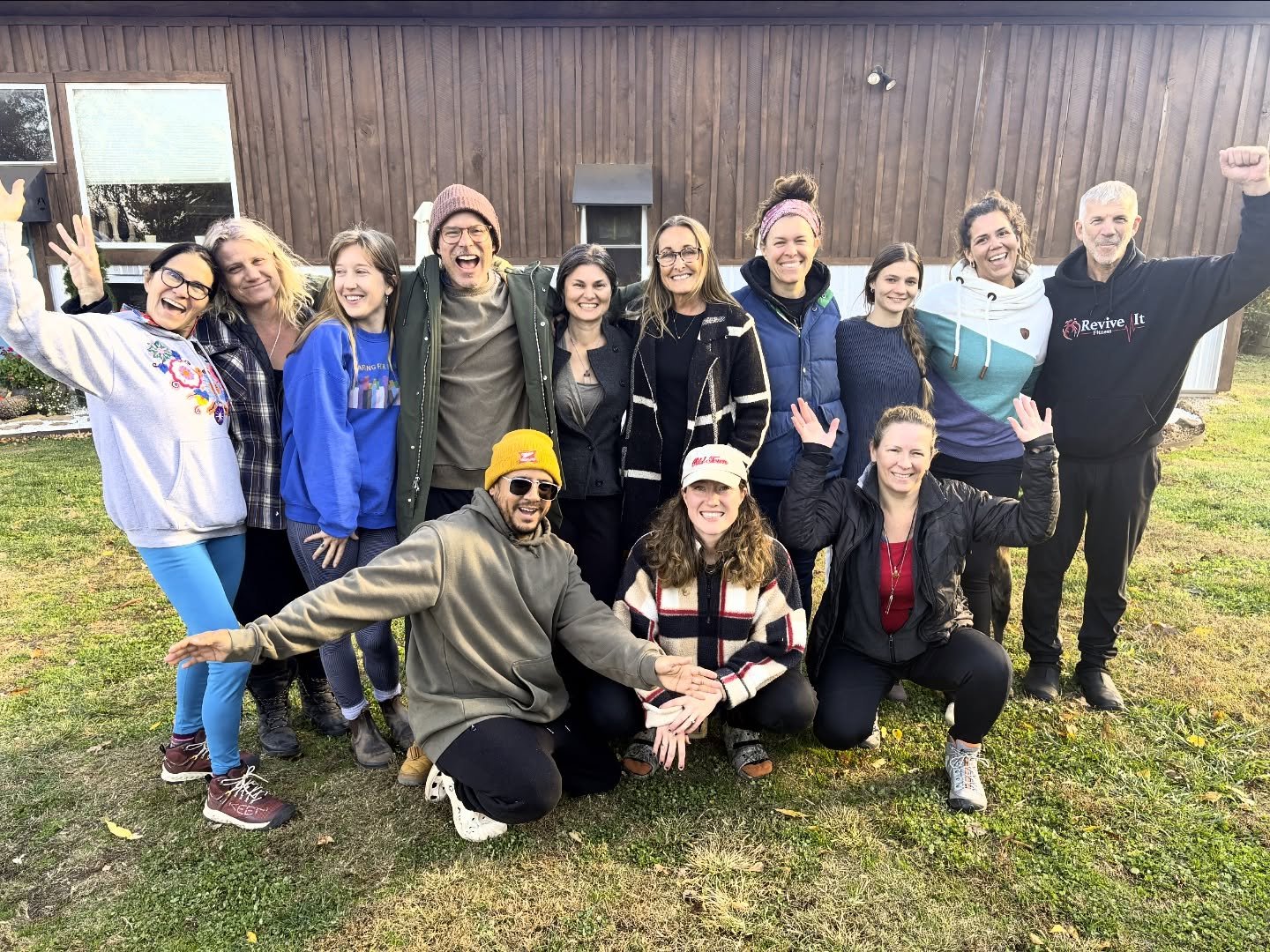 Here is another photo of our recently graduated 200hr Yoga Teacher group! 

This program prepared them to teach yoga but it also infused them with new life skills: 

🪷 speak with confidence
🪷 meet stress with new tools
🪷 build presence 
🪷 respond