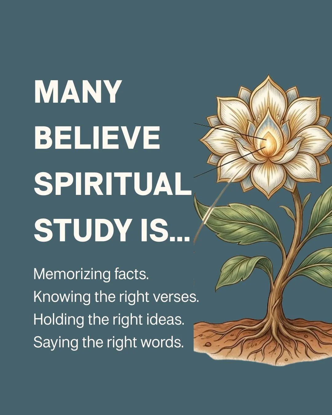 Many believe spiritual study is about memorizing facts 📚
Knowing the right verses. Holding the right ideas. Saying the right words.

But real transformation doesn&rsquo;t happen in the head alone.
It happens when meaning becomes lived experience 🔥
