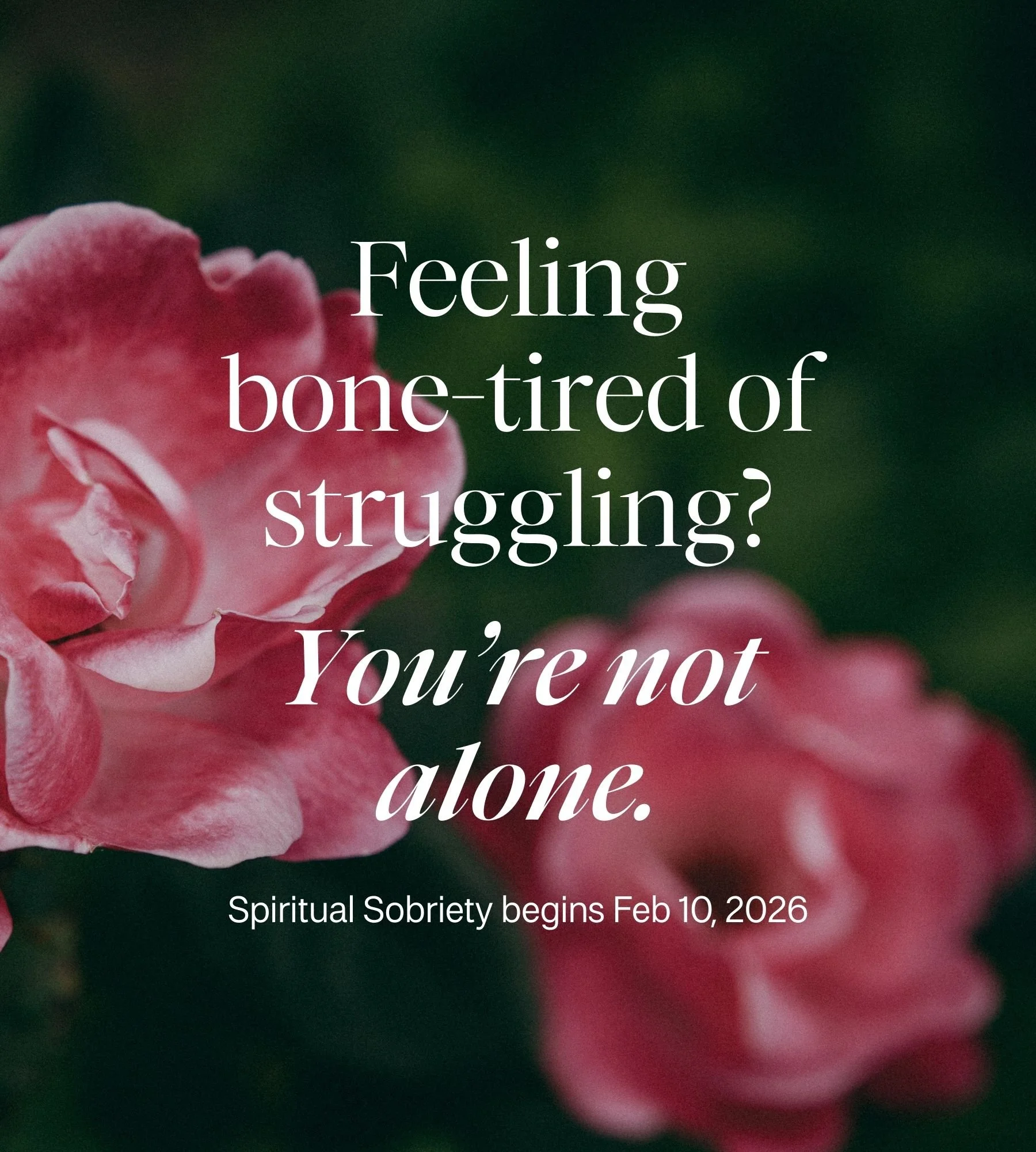 You&rsquo;re bone-tired of struggling. 😮&zwj;💨
You&rsquo;ve tried every program, every strategy, every coping technique&hellip;
and somehow it&rsquo;s all left you feeling even more exhausted.

It&rsquo;s not that you haven&rsquo;t made progress &m