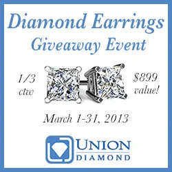 Win a Pair of Diamond Earrings from Union Diamond! {$899; US, CAN; 3/31}
