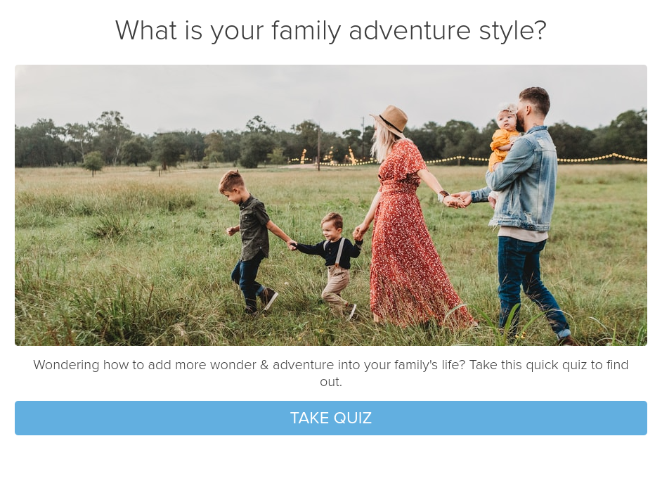 Family Adventure Quiz