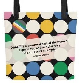 disability diversity tote bag