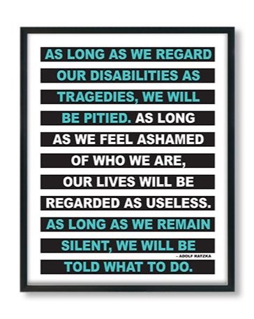 disability pride quote poster