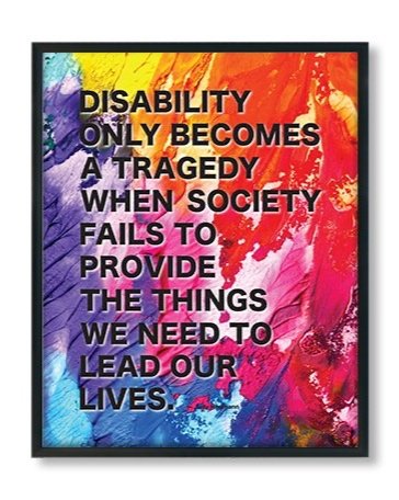 Judy Heumann disability quote poster