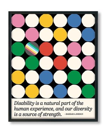 disability pride flag poster