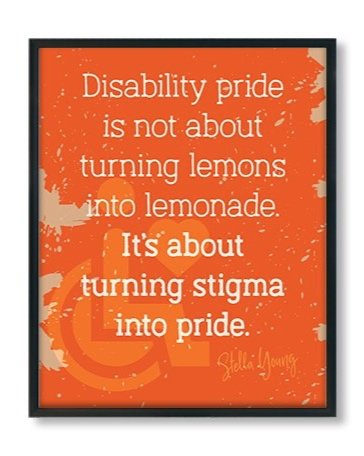 Stella Young disability anti-stigma poster
