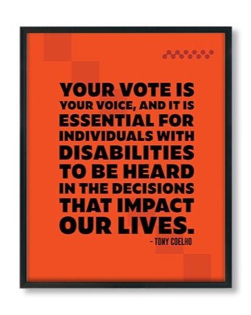 disability voting advocacy poster