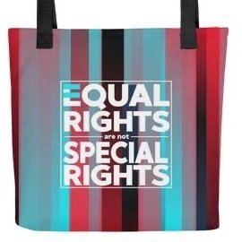 equal rights quote tote bag