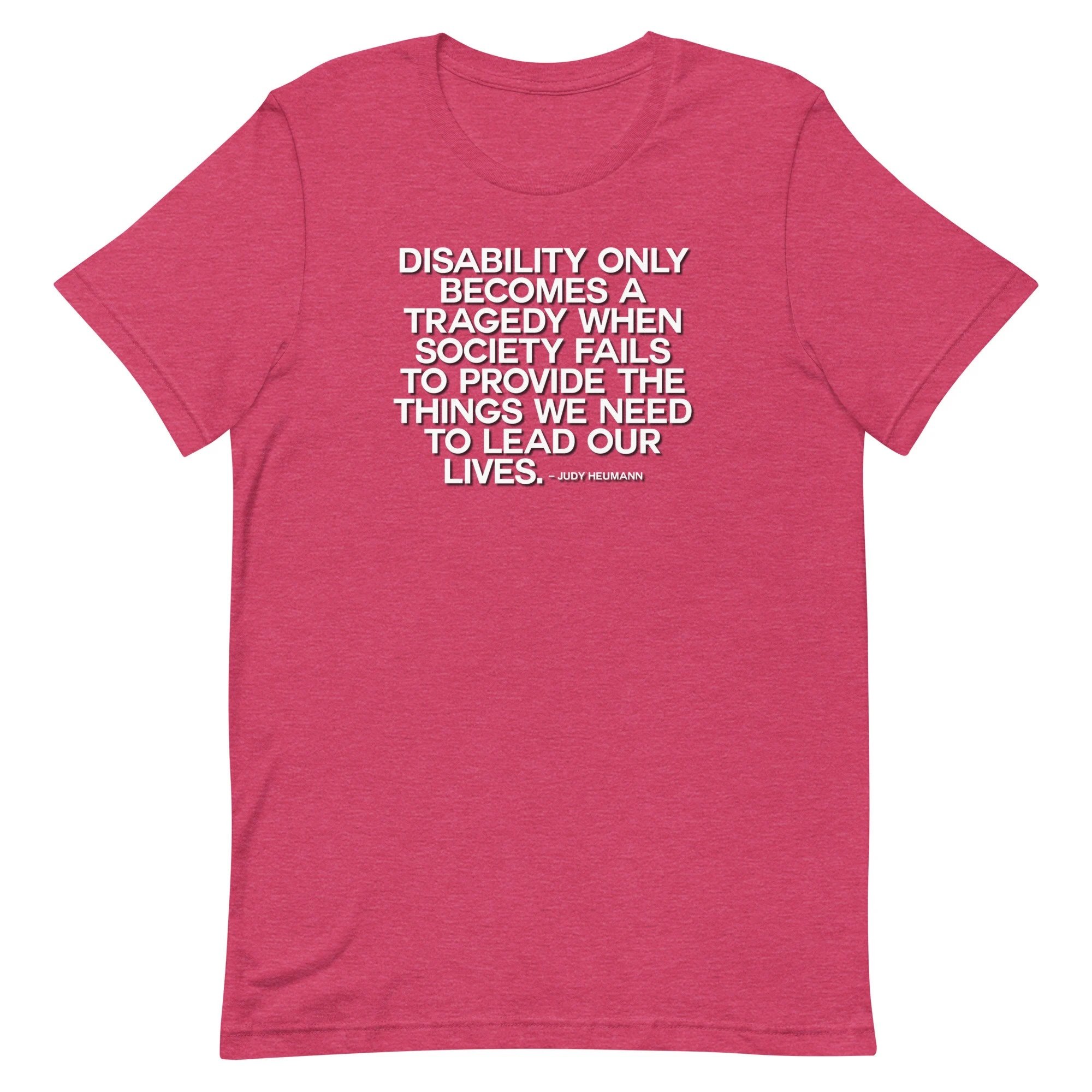 disability pride short-sleeved unisex t-shirt