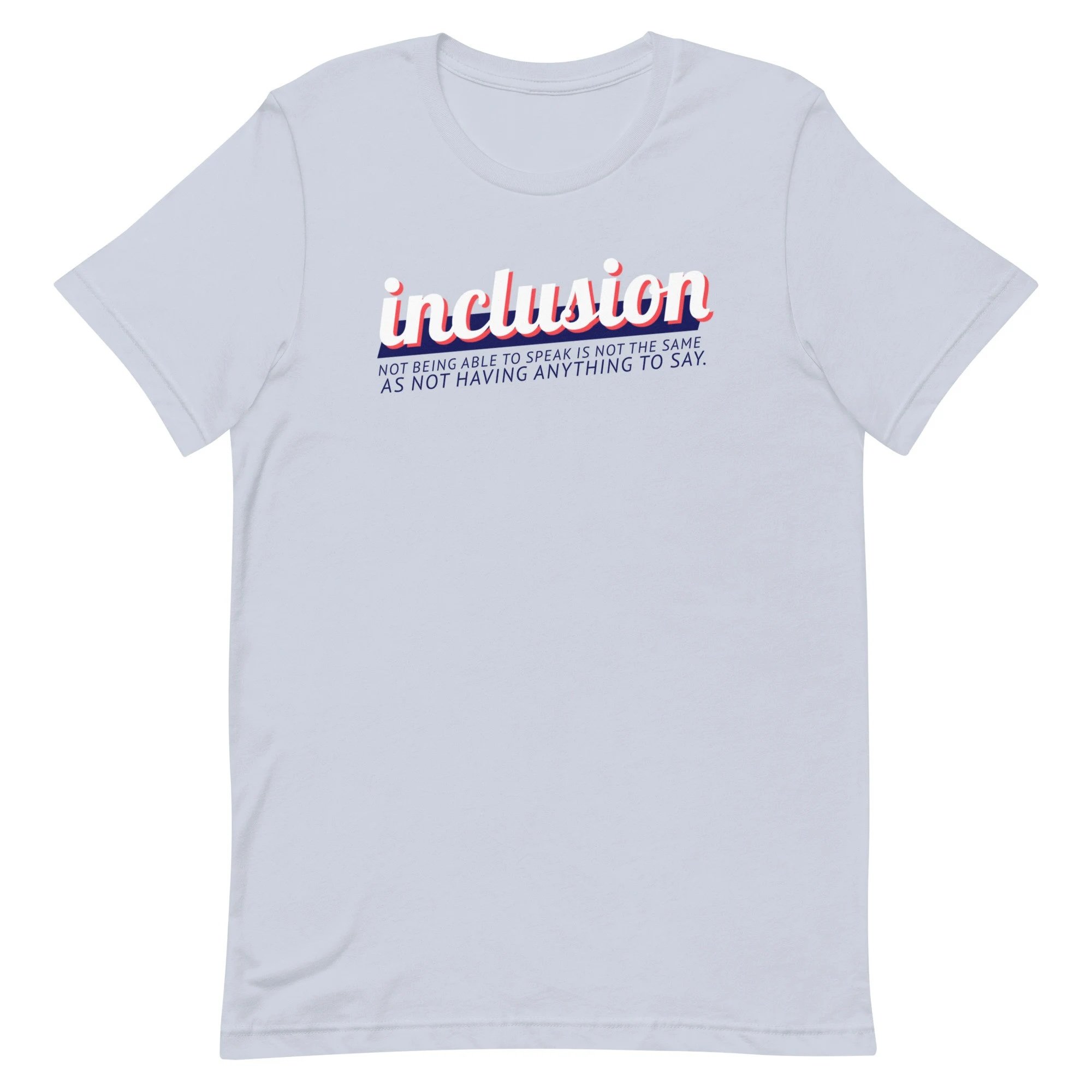 disability inclusion short-sleeved unisex t-shirt