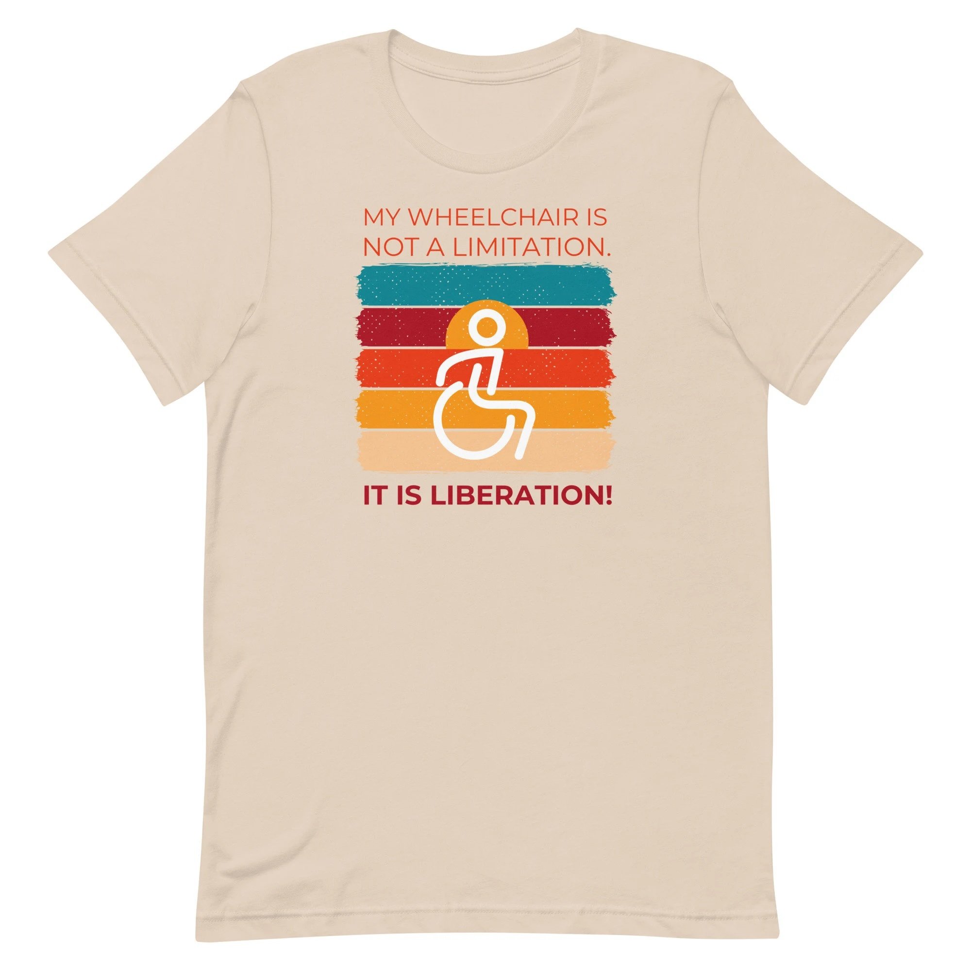 wheelchair liberation short-sleeved unisex t-shirt