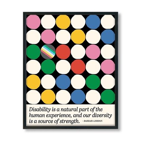 Disability Pride Flag Poster