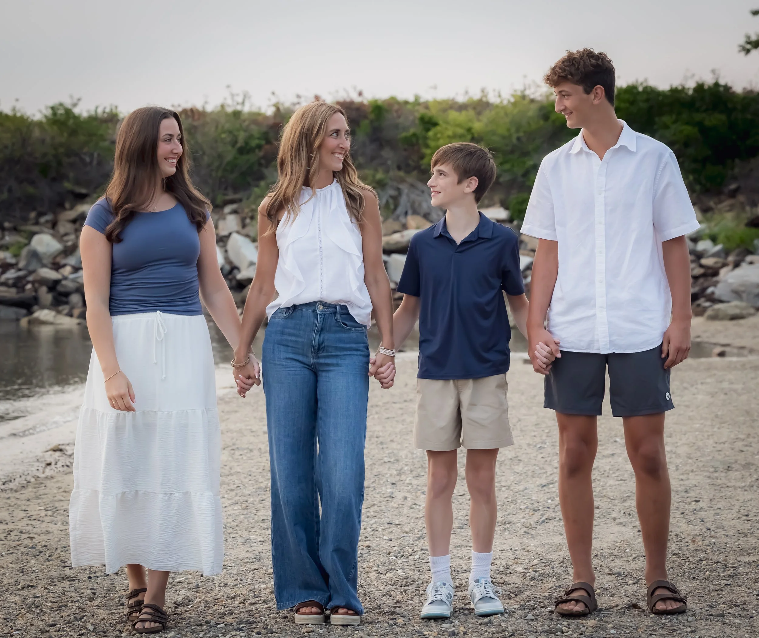 portrait of family members