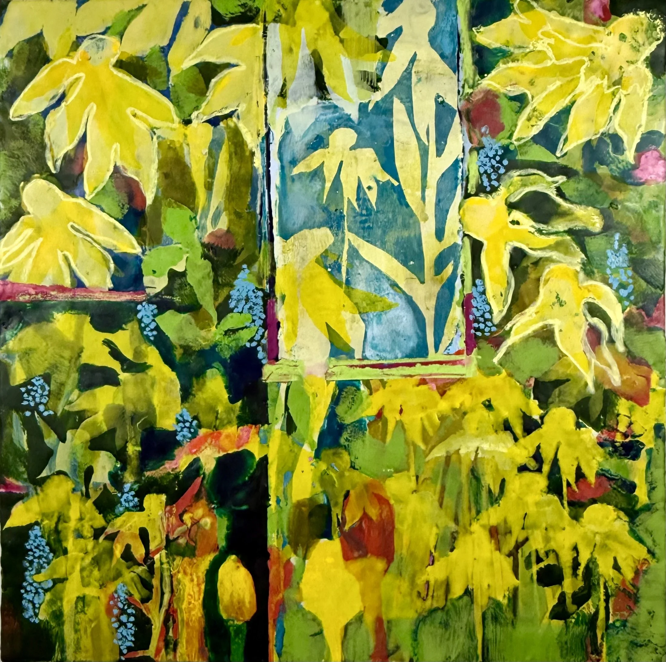 Coneflower (Echinacea)
24" x 24" x 1 1/2"
Encaustic and Oil on Cradle Panel
$1,300