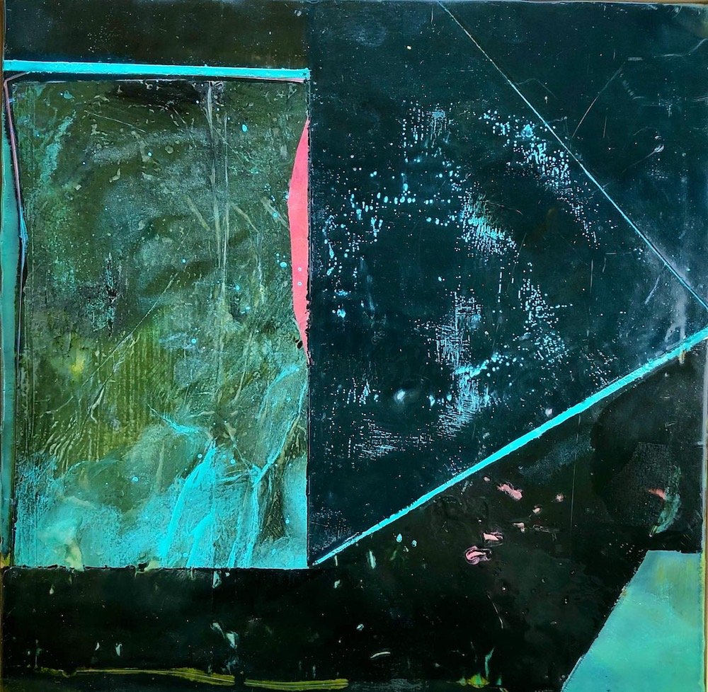 "Chiricahua National Monument I" 12" x 12" Encaustic mixed media on board $495.00