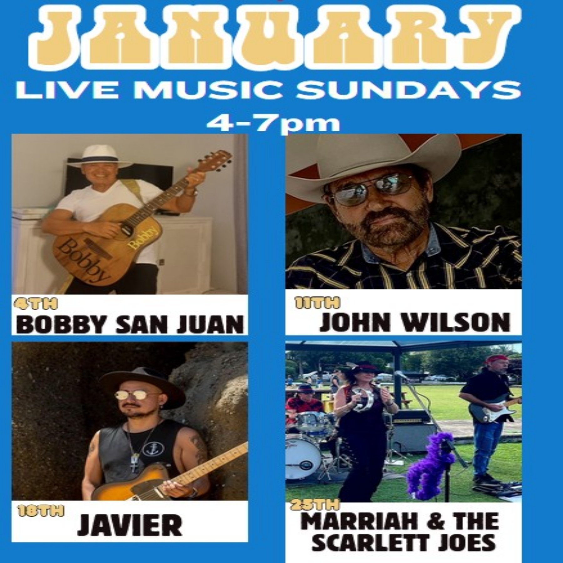 FREE Live Music in January