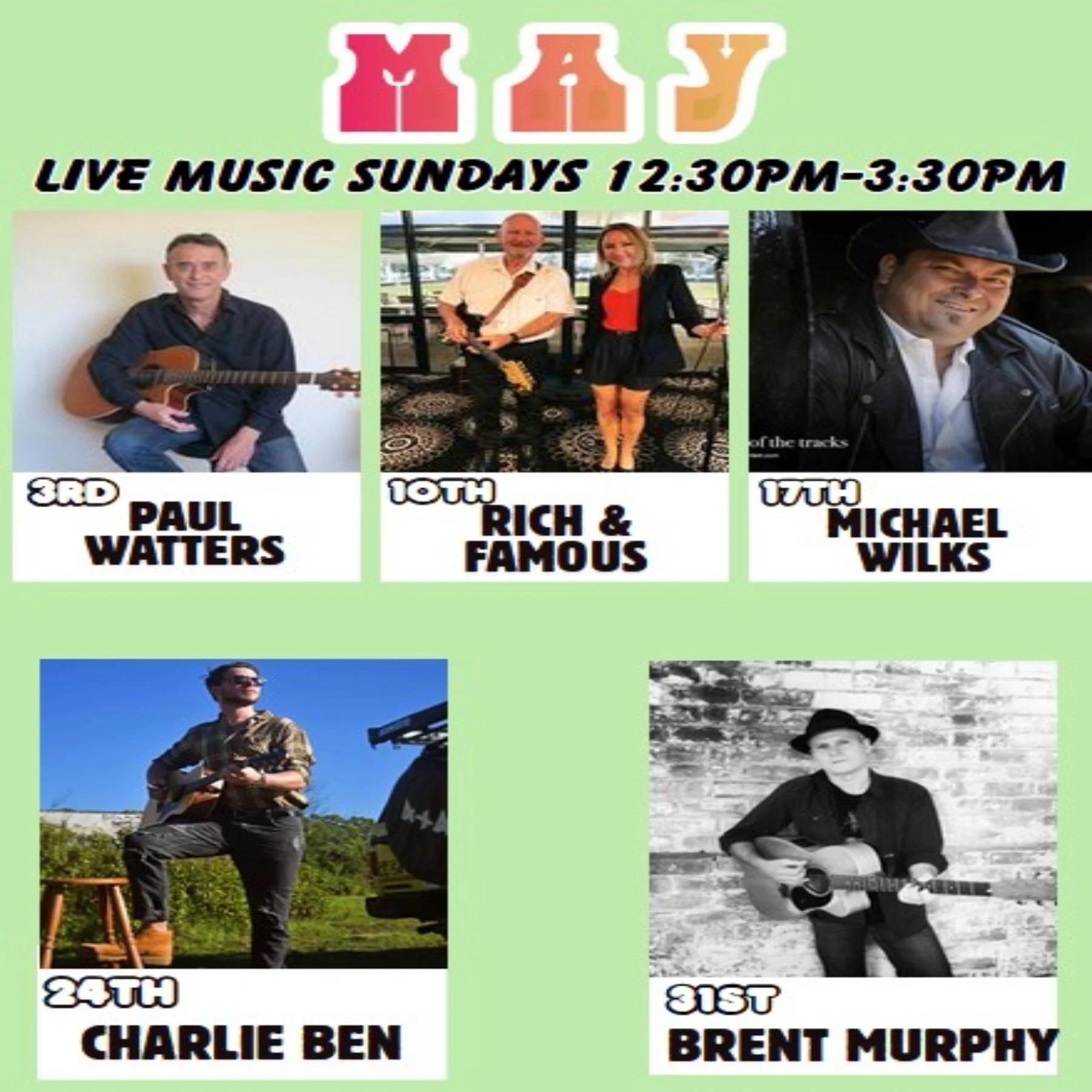 FREE Live Music in May